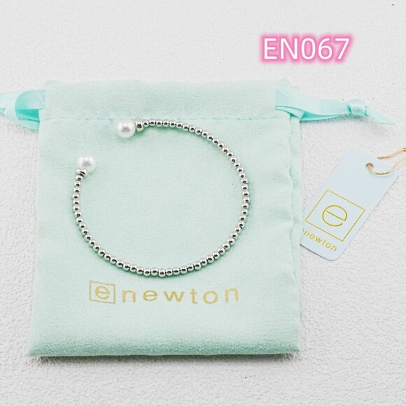 Enewton Platinum Bead & Pearl Bangle - Picture 3 of 4